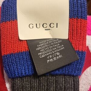Gucci Blue and Red Athletic Socks